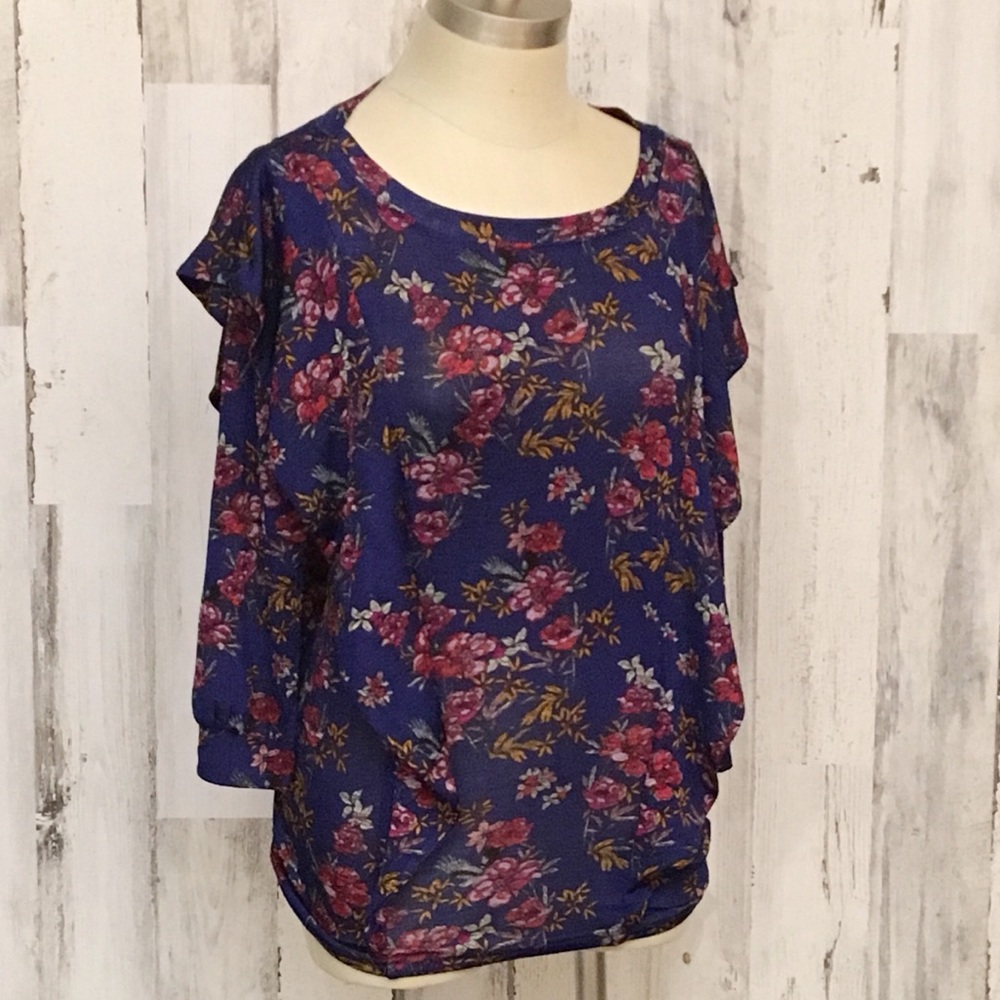 Free People Dock Street Floral Shirt NWT XS